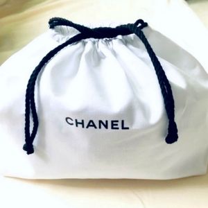 Chanel White Drawstring Dust Cover Bag Large BRAND NEW